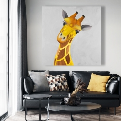 Toile 48 x 48 - Girafe curieuse