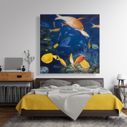Canvas 48 x 48 - Colorful fish under the sea