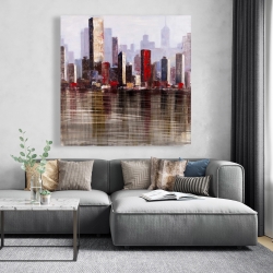 Toile 48 x 48 - Ville style industrielle