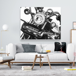 Canvas 48 x 60 - Realistic motorcycle