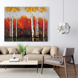 Toile 48 x 60 - Bouleaux en automne