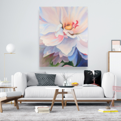 Toile 48 x 60 - Fleur aux teintes pastel