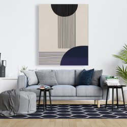 Toile 48 x 60 - Lignes circulaires