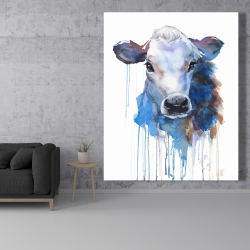 Canvas 48 x 60 - Watercolor jersey cow
