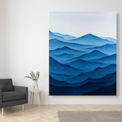 Canvas 48 x 60 - Dark calm ocean waves