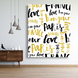 Canvas 48 x 60 - Bonjour paris