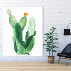 Toile 48 x 60 - Cactus en fleuraison