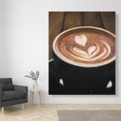 Canvas 48 x 60 - Artistic cappuccino