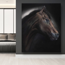 Toile 48 x 60 - Cheval solitude