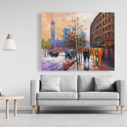 Toile 48 x 60 - Ville en automne