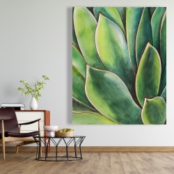 Toile 48 x 60 - Plante d'agave à l'aquarelle
