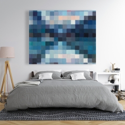 Toile 48 x 60 - Paysage montagneux pixelisé