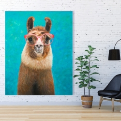 Canvas 48 x 60 - Lovable llama