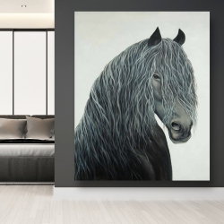 Toile 48 x 60 - Cheval coeur sauvage