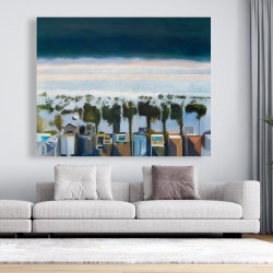 Toile 48 x 60 - Vue d'oiseau de la plage