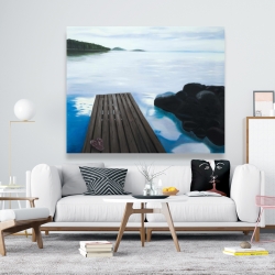 Canvas 48 x 60 - Evening on the dock