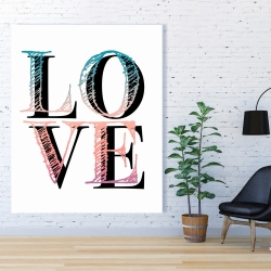 Canvas 48 x 60 - Colorful love