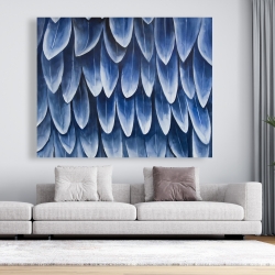 Toile 48 x 60 - Plumage bleu