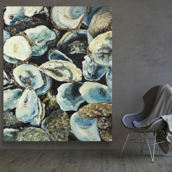 Canvas 48 x 60 - Oyster shells