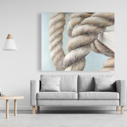 Toile 48 x 60 - Noeud de corde de bateau