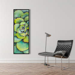 Encadré 16 x 48 - Succulent à l'aquarelle