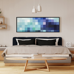 Encadré 16 x 48 - Paysage pixelisé