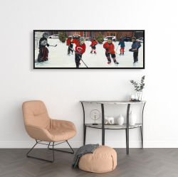 Encadré 16 x 48 - Jeunes joueurs de hockey