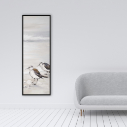 Encadré 16 x 48 - Deux oiseaux bécasseau
