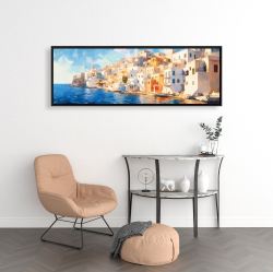 Framed 16 x 48 - Calm greece