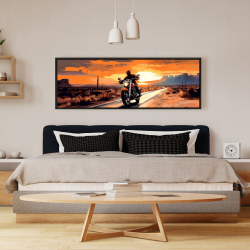 Framed 16 x 48 - Biker life