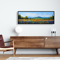 Encadré 16 x 48 - Champ bleu