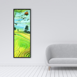 Encadré 16 x 48 - Rizières du vietnam