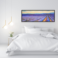Framed 16 x 48 - Lavender fields