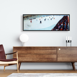 Framed 16 x 48 - Game of hockey