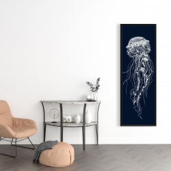 Encadré 16 x 48 -  illustration détaillée d'une méduse