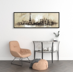 Encadré 16 x 48 - Esquisse de la tour eiffel
