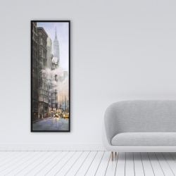 Framed 16 x 48 - Morning in the streets of new-york city