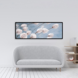 Encadré 16 x 48 - Fleurs de coton délicates
