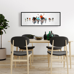 Encadré 16 x 48 - Cyclistes à la fin d'une course