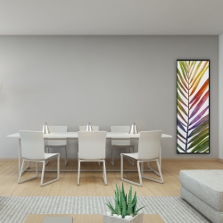 Encadré 16 x 48 - Feuille de palmier tropical