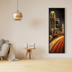 Encadré 16 x 48 - Ville animée de nuit