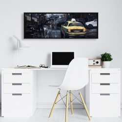 Framed 16 x 48 - New york in the dark