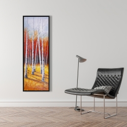 Encadré 16 x 48 - Paysage de forêt d'automne