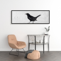 Encadré 16 x 48 - Corbeau solitaire