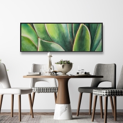 Encadré 16 x 48 - Plante d'agave à l'aquarelle