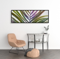Encadré 16 x 48 - Feuille de palmier tropical