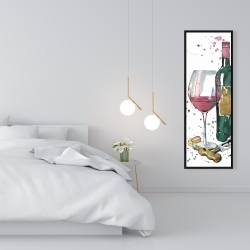 Encadré 16 x 48 - Bouteille de vin rouge