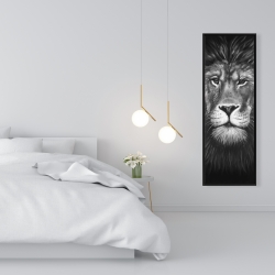 Framed 16 x 48 - Lion portrait