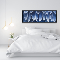 Encadré 16 x 48 - Plumage bleu