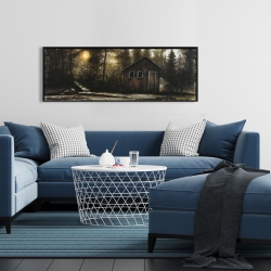 Encadré 16 x 48 - Cabane dans le bois